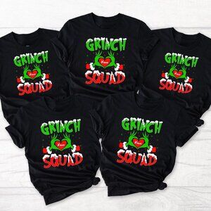 Custom Name Grinch Family T-shirt